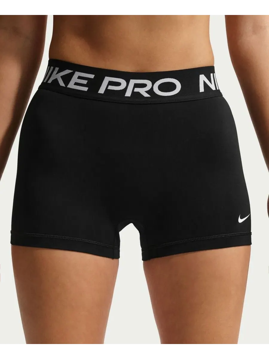 Женские велосипедные шорты со средней посадкой Nike — изображение 2 из 5, черный/белый