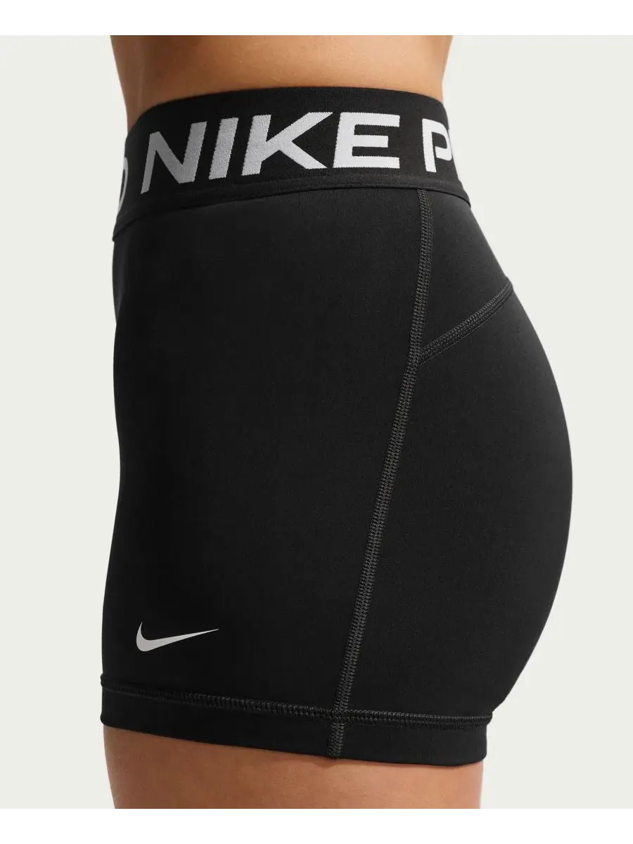 Женские велосипедные шорты со средней посадкой Nike — изображение 4 из 5, черный/белый