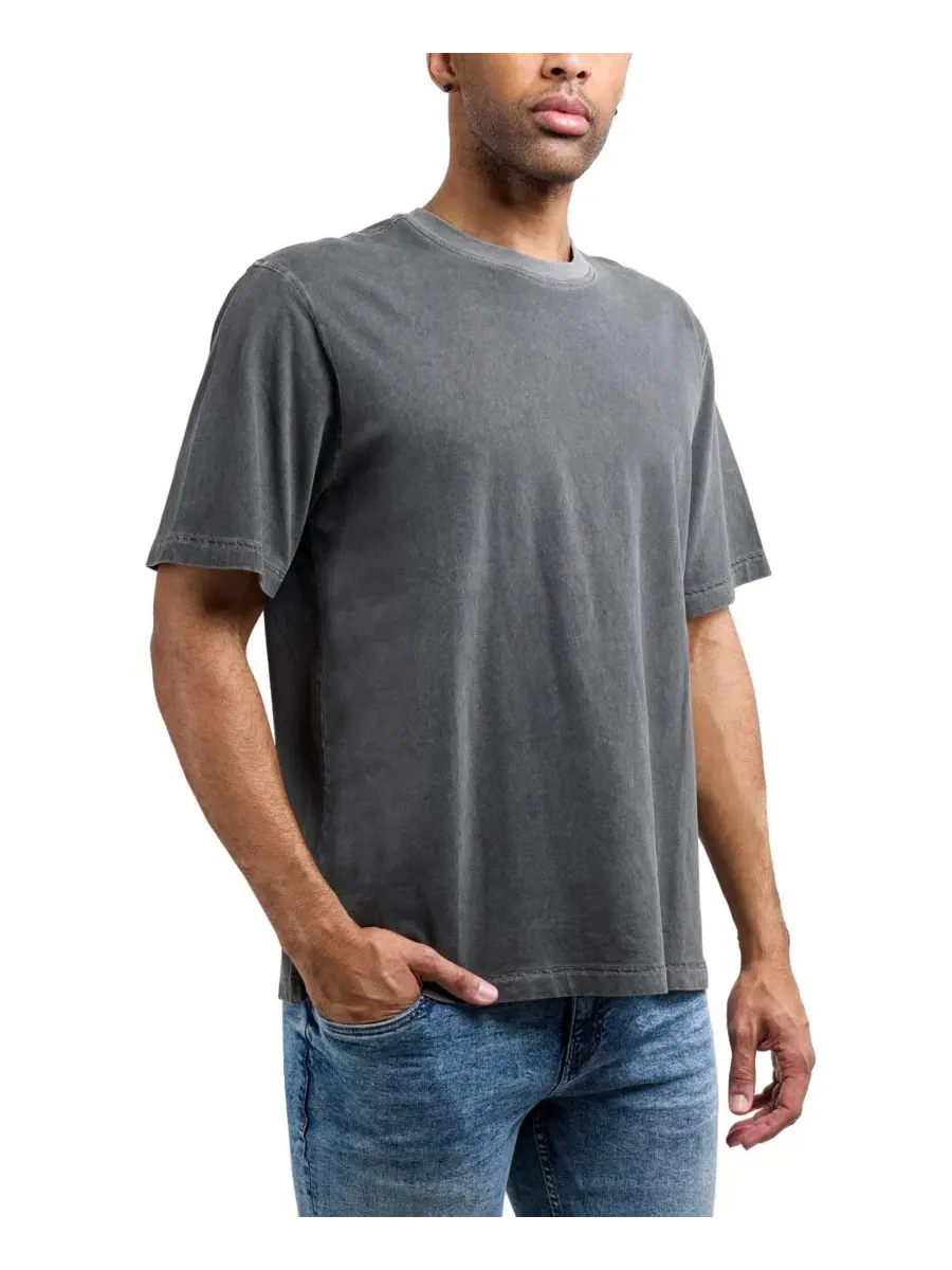 Футболка мужская свободного кроя с эффектом потертости, модель Vintage Distressed Boxy Oversized — изображение 1 из 5
