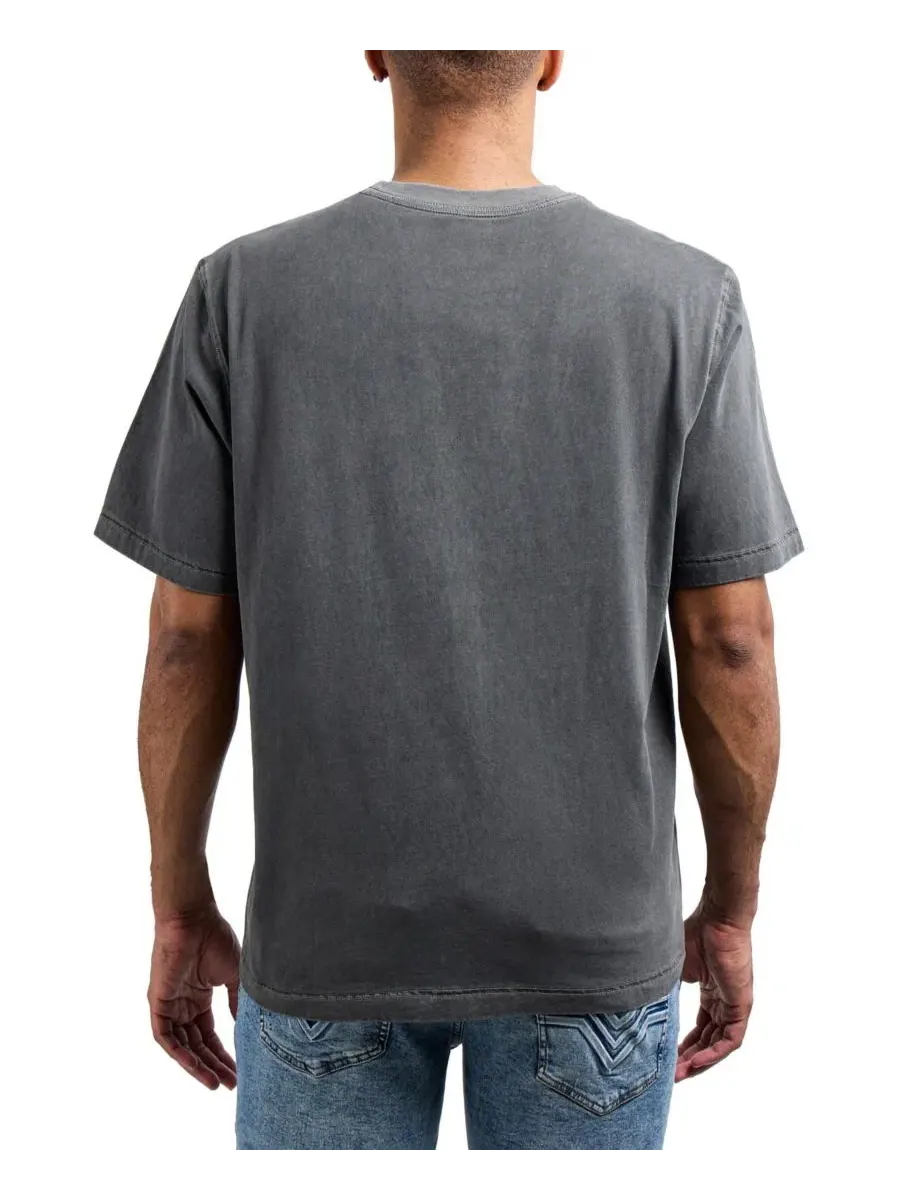 Футболка мужская свободного кроя с эффектом потертости, модель Vintage Distressed Boxy Oversized — изображение 2 из 5