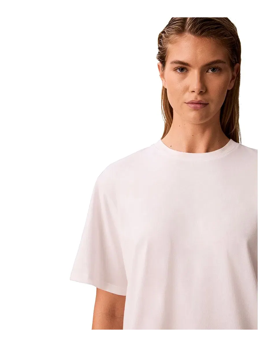 Футболка с круглым вырезом Calvin Klein — изображение 4 из 5, белый