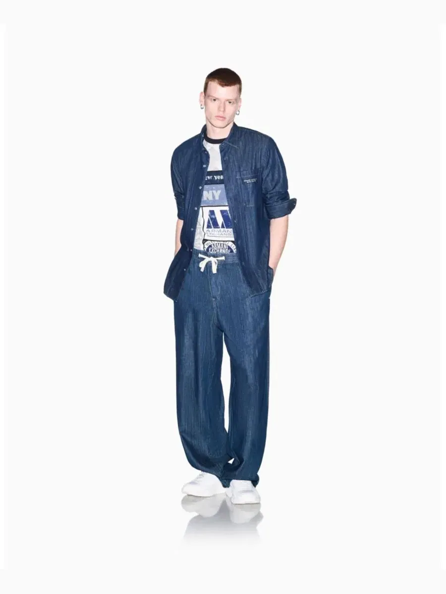 Футболка с принтом Collage Logo A|X Armani Exchange — изображение 2 из 8, белый
