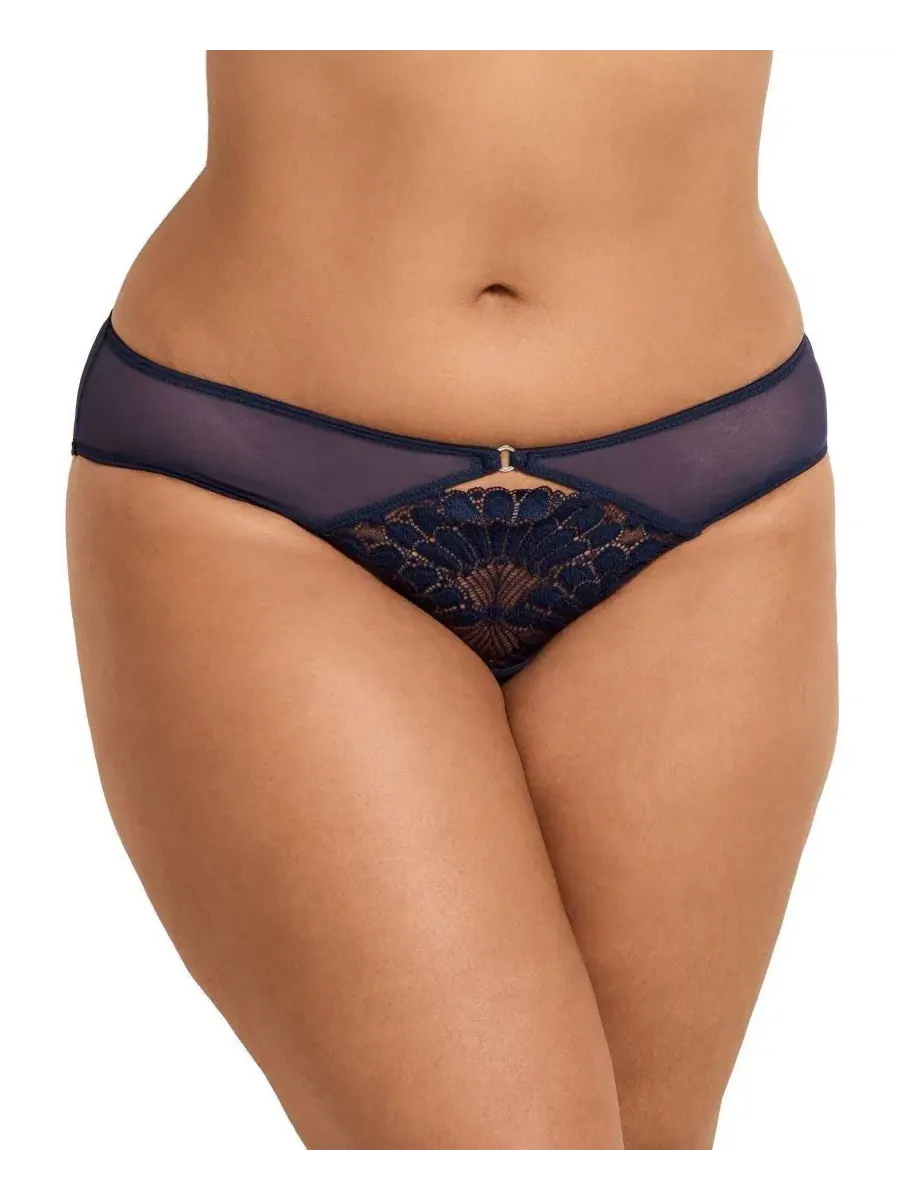 Трусы-бикини Albanne Plus Size Adore Me — изображение 1 из 4, синий