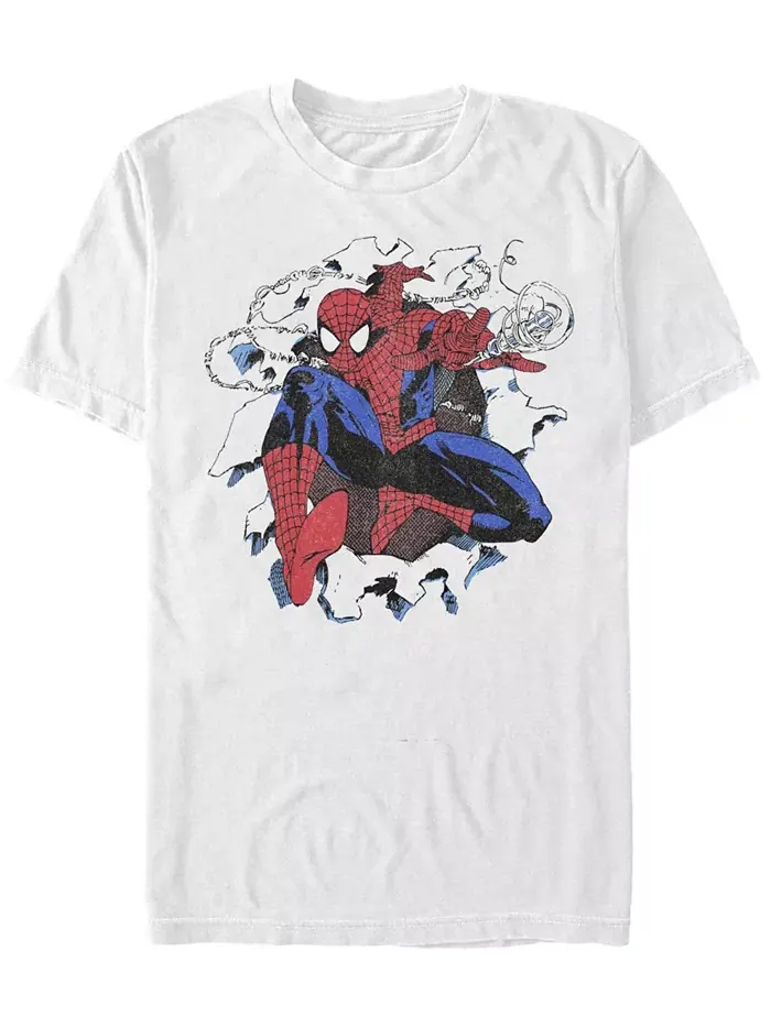 Мужская футболка с коротким рукавом Spiderman Fifth Sun — изображение 1 из 1, белый