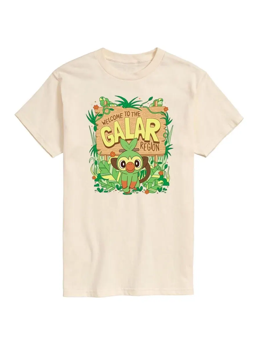 Футболка с принтом Pokemon Grookey Galar AIRWAVES — изображение 1 из 3, бежевый