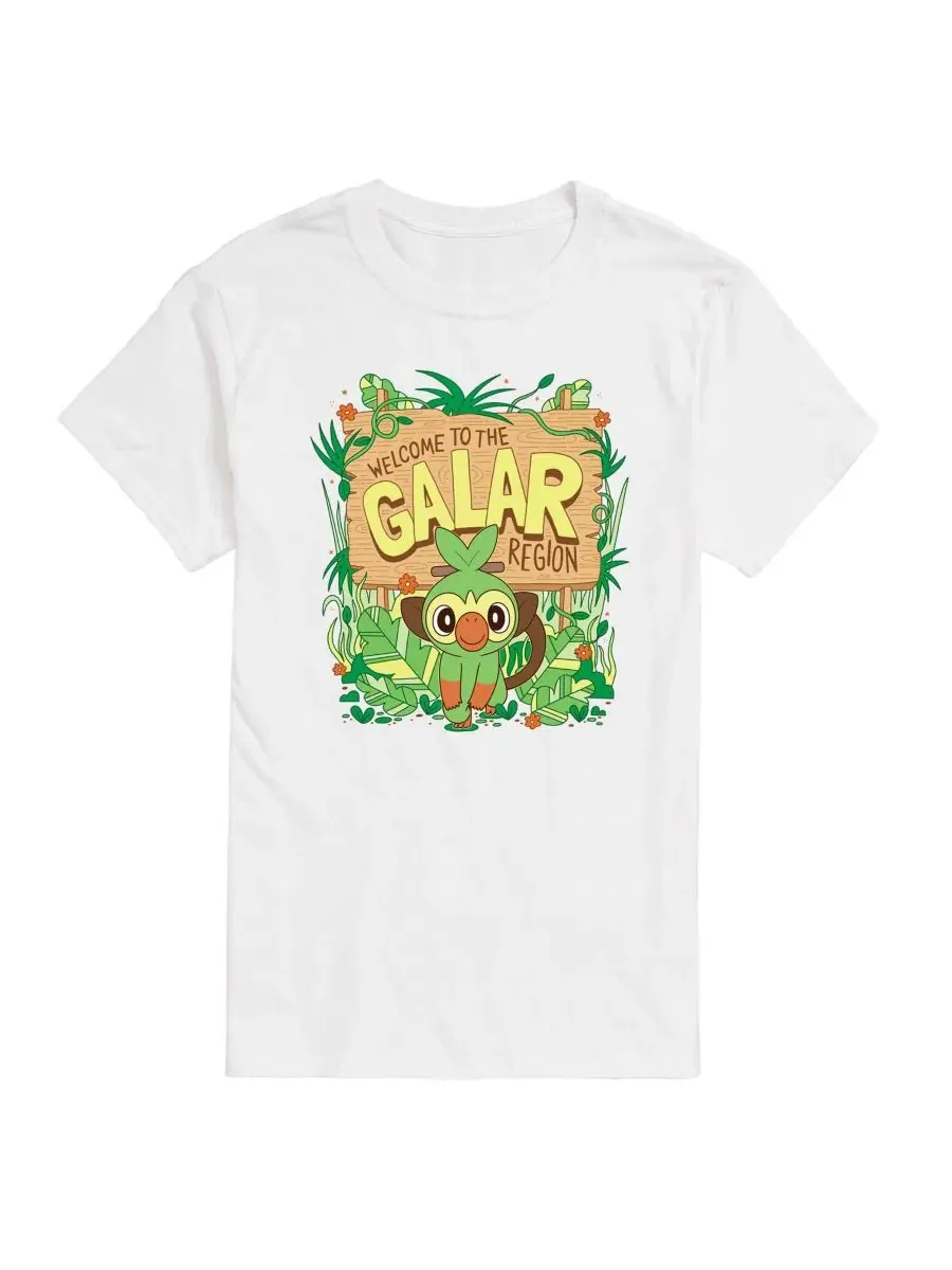 Футболка с принтом Pokemon Grookey Galar AIRWAVES — изображение 1 из 3, белый