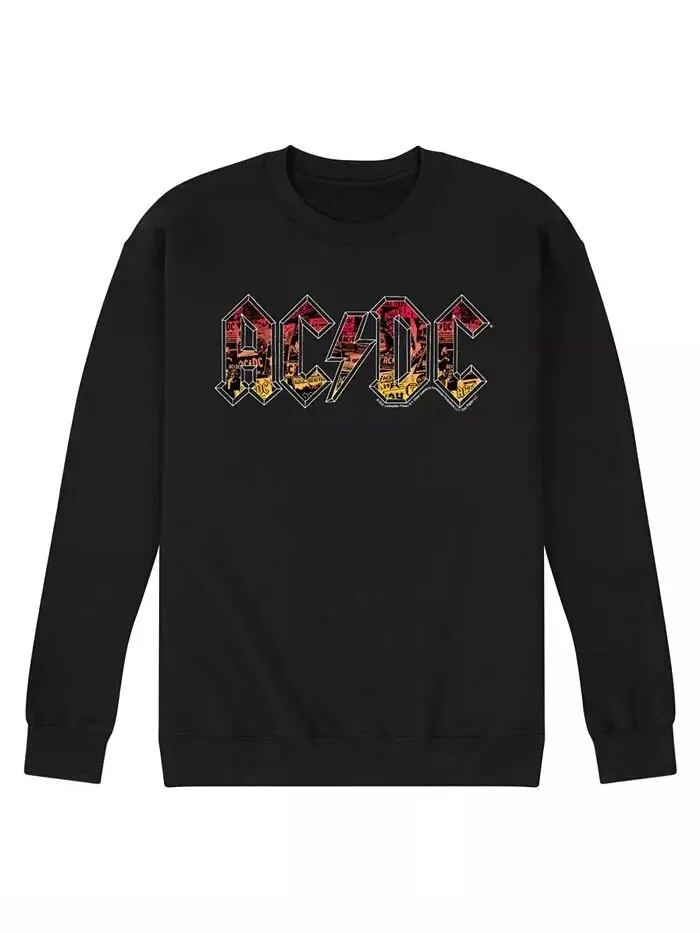 Мужская флисовая футболка с логотипом ACDC AIRWAVES — изображение 1 из 2, черный