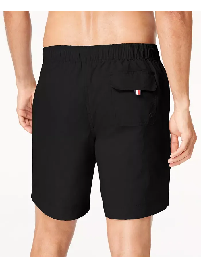 Мужские плавки Big & Tall 9.5" однотонные Tommy Hilfiger — изображение 2 из 2, глубокий черный