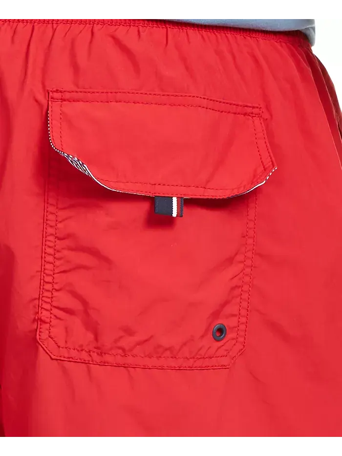 Мужские плавки Big & Tall 9.5" однотонные Tommy Hilfiger — изображение 3 из 4, красный