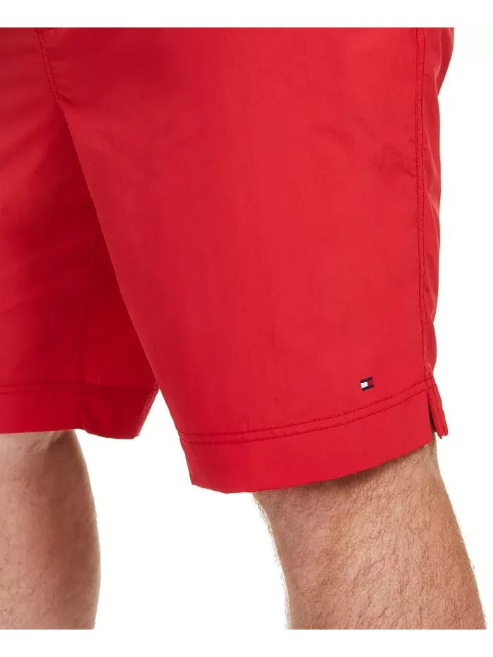 Мужские плавки Big & Tall 9.5" однотонные Tommy Hilfiger — изображение 4 из 4, красный
