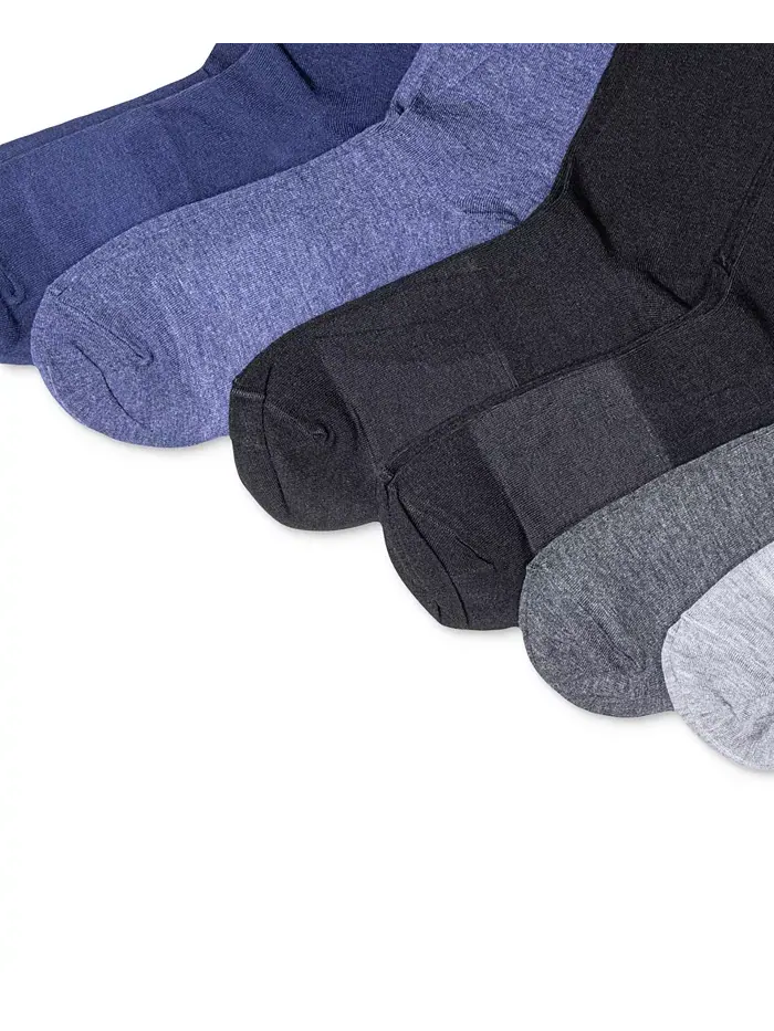 Женские носки-гольфы Roll-Top, 6 пар Lauren Ralph Lauren — изображение 3 из 7, серый