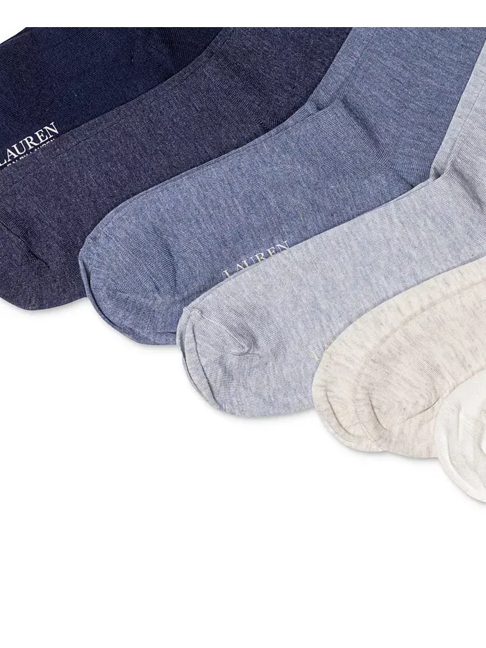 Женские носки-гольфы Roll-Top, 6 пар Lauren Ralph Lauren — изображение 4 из 7, белый