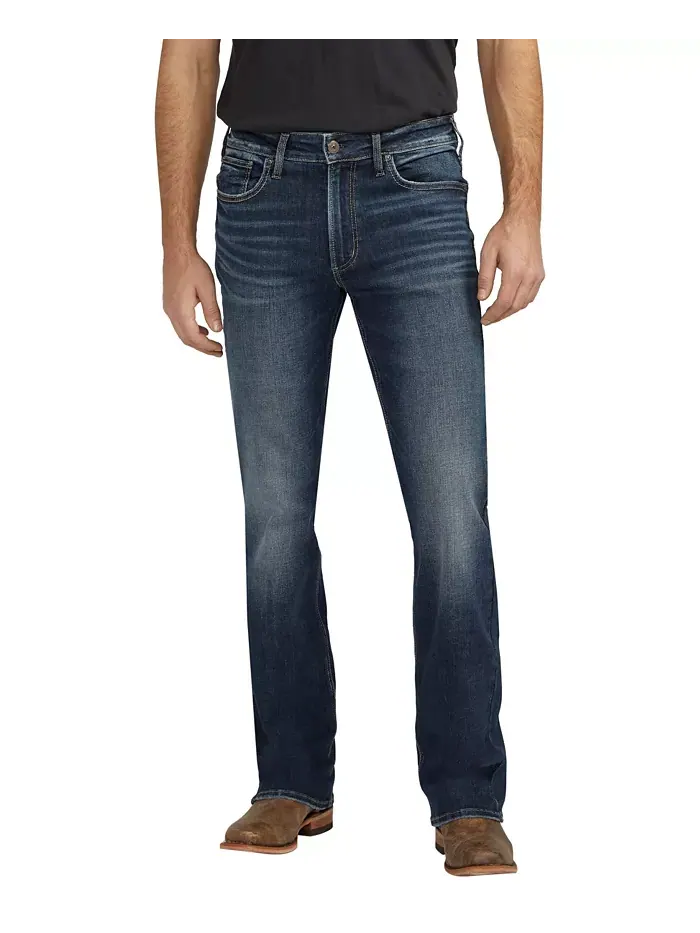 Мужские джинсы Zac Relaxed Fit Straight Leg Silver Jeans Co. — изображение 2 из 4, синий