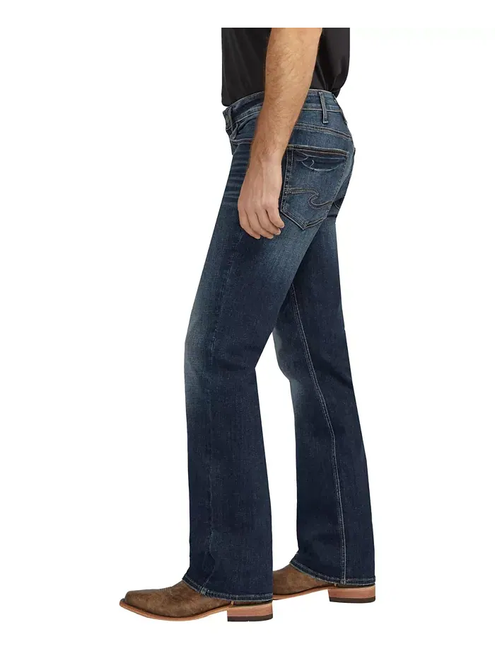 Мужские джинсы Zac Relaxed Fit Straight Leg Silver Jeans Co. — изображение 4 из 4, синий