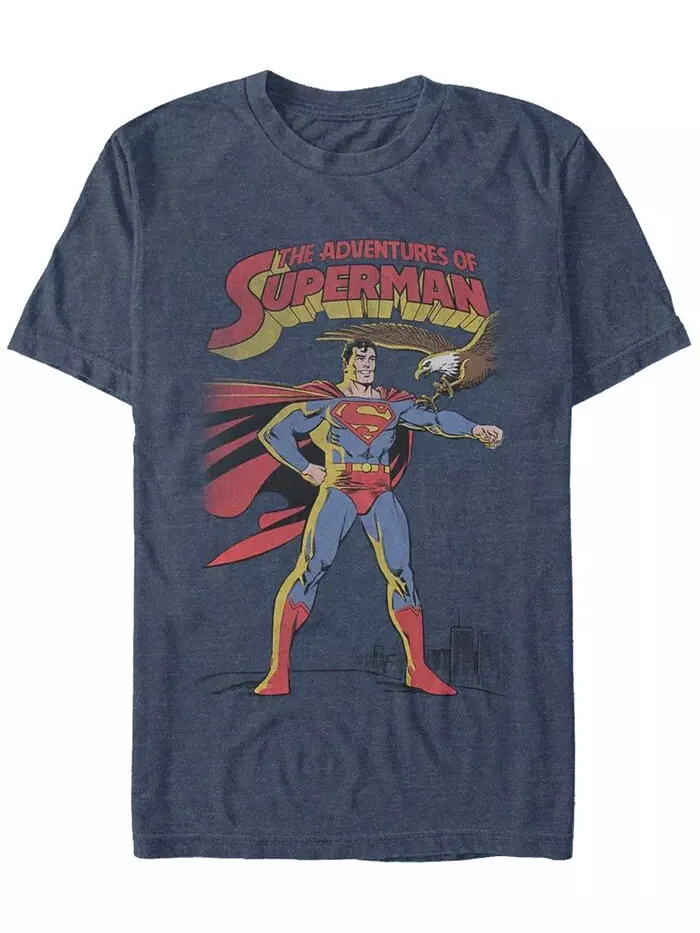 Футболка с коротким рукавом DC Men's The Adventures of Superman Fifth Sun — изображение 1 из 1