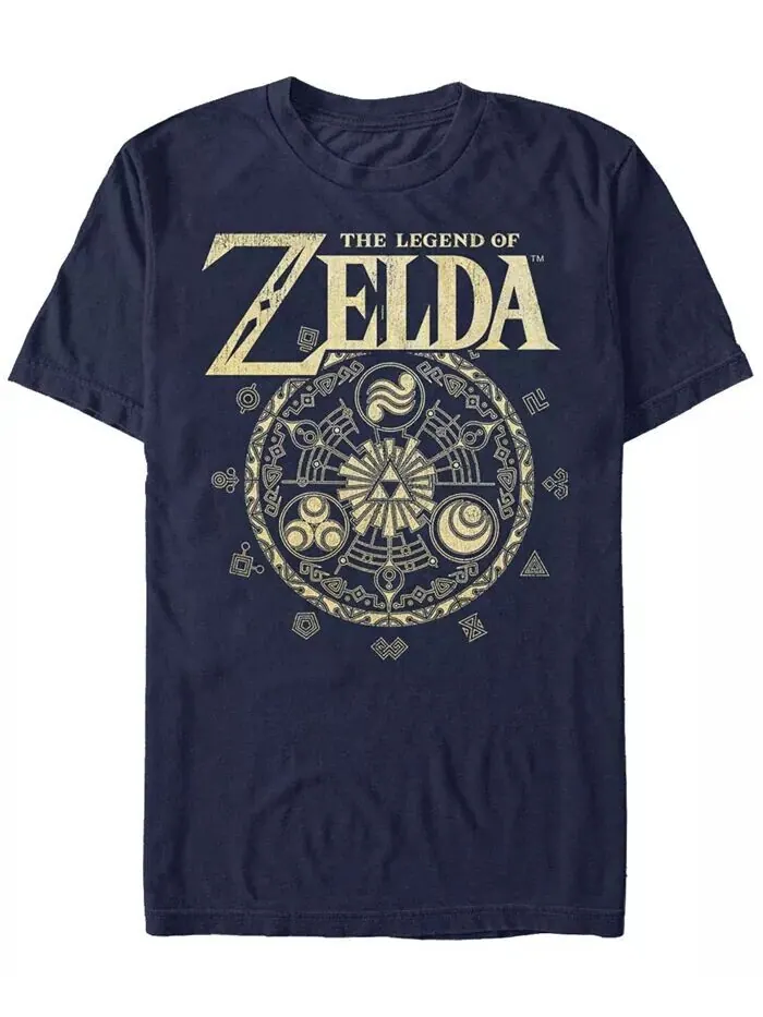 Футболка с коротким рукавом Nintendo для мужчин Legend of Zelda Magic Circle Vector Fifth Sun — изображение 1 из 1