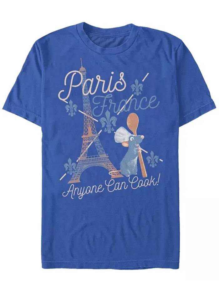 Мужская футболка с коротким рукавом Paris Location Crew Fifth Sun — изображение 1 из 1, королевский