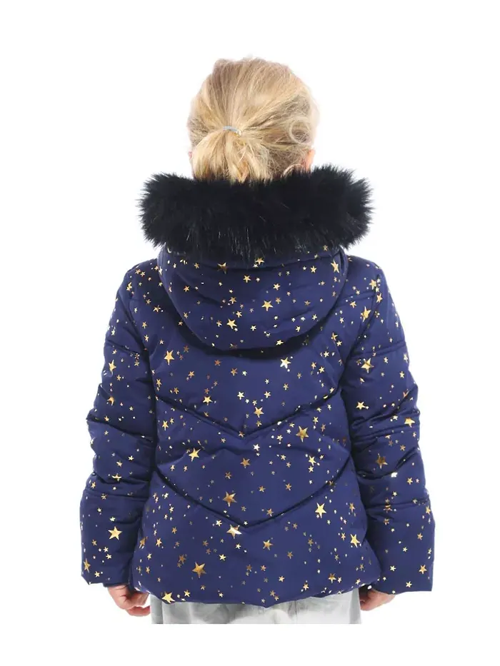 Детская утепленная пуховая куртка Bubble Coat Rokka&Rolla — изображение 3 из 10, золотистый