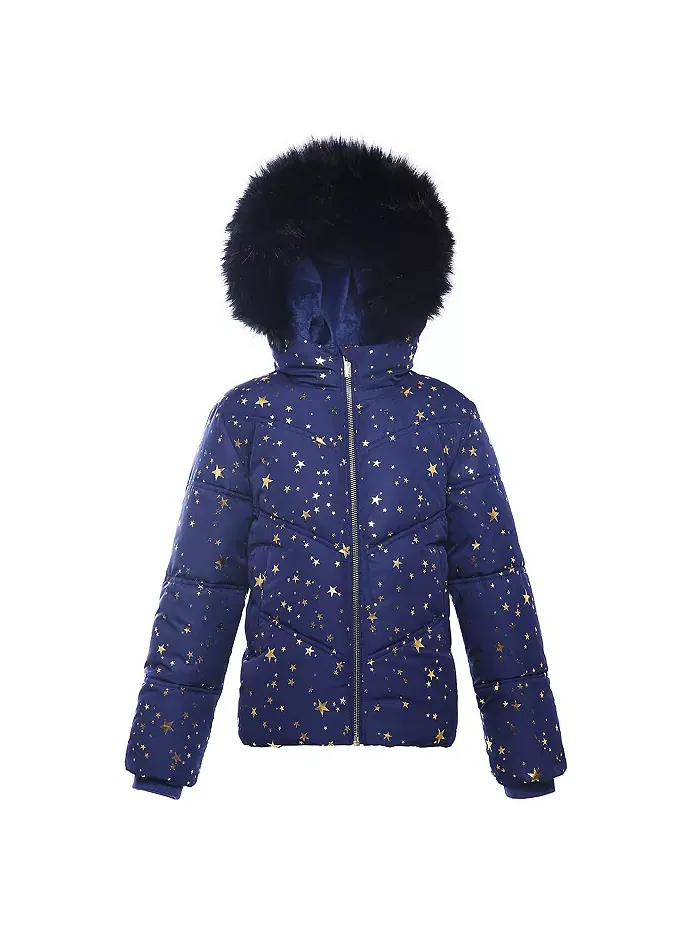 Детская утепленная пуховая куртка Bubble Coat Rokka&Rolla — изображение 4 из 10, золотистый
