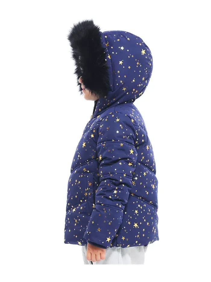 Детская утепленная пуховая куртка Bubble Coat Rokka&Rolla — изображение 10 из 10, золотистый