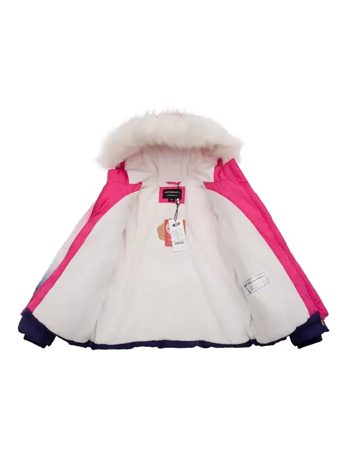 Детская утепленная пуховая куртка Bubble Coat Rokka&Rolla — изображение 6 из 11, серый