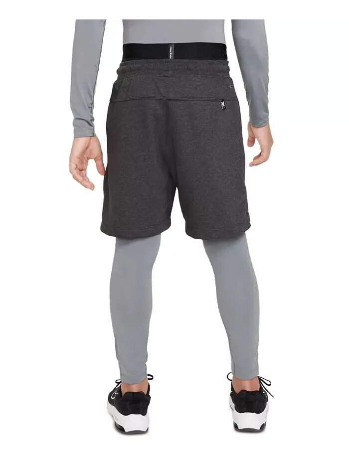 Эластичные леггинсы Big Boys Pro Dri-FIT Nike — изображение 2 из 5, черный/черный/белый