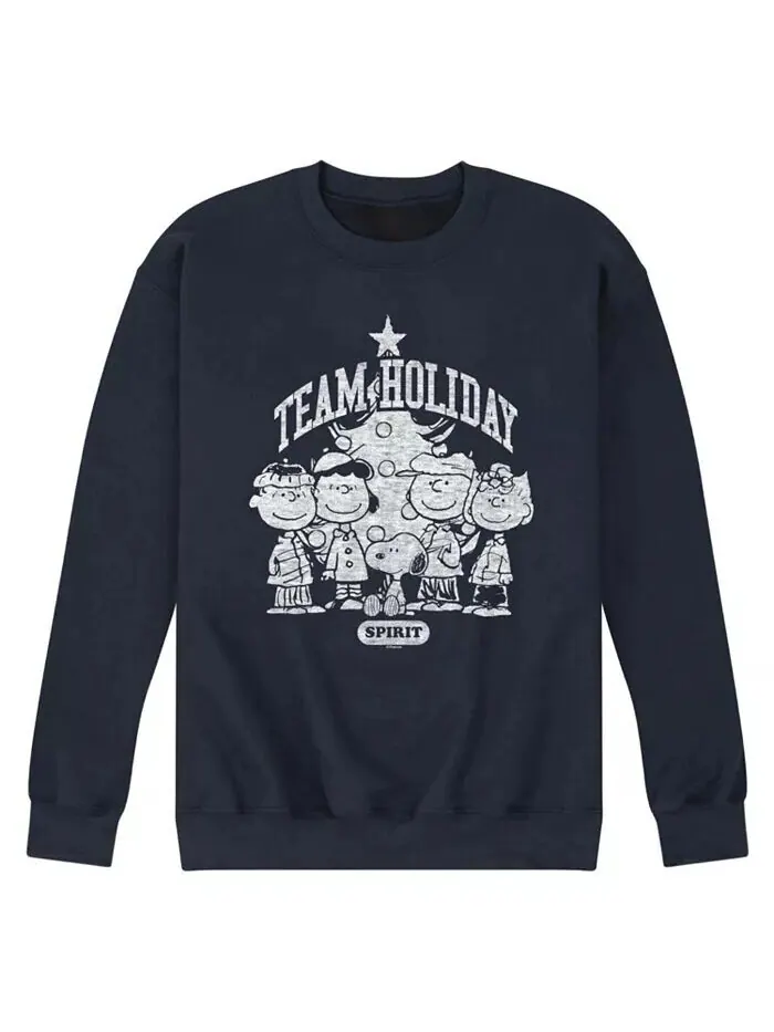 Мужская флисовая кофта Peanuts Team Holiday с длинным рукавом AIRWAVES — изображение 1 из 3, синий
