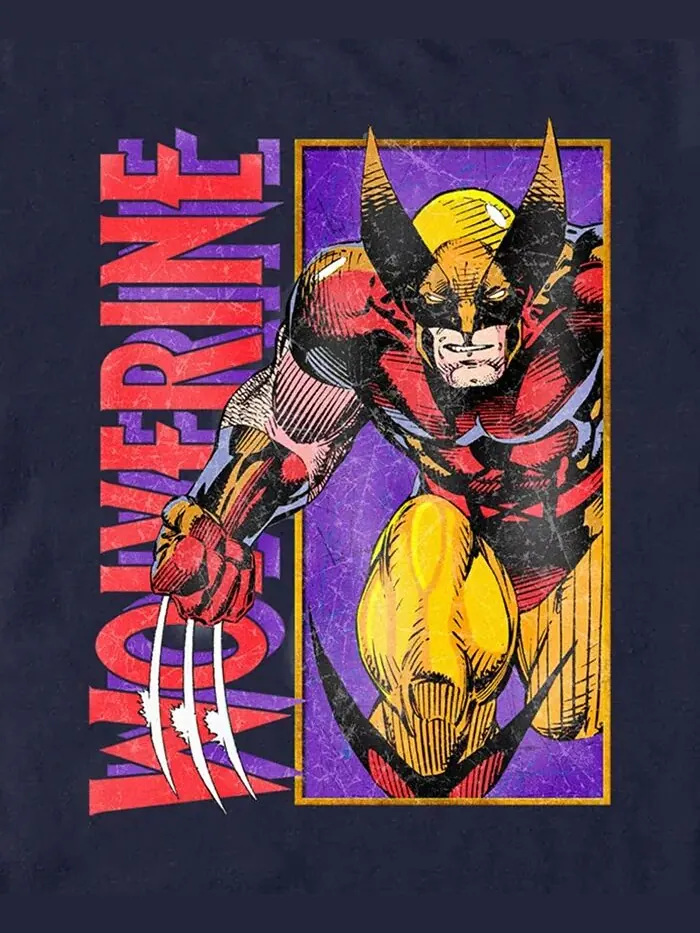 Футболка мужская Wolverine Panel Bust с коротким рукавом Fifth Sun — изображение 3 из 3, темно-синий