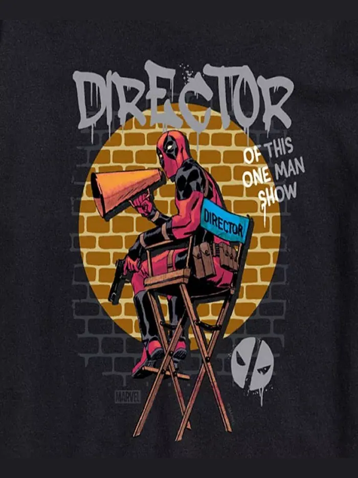 Мужская футболка с коротким рукавом Deadpool AIRWAVES — изображение 3 из 3, черный