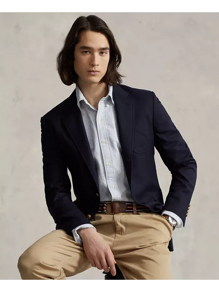 Мужская классическая рубашка Oxford Custom Fit Polo Ralph Lauren — изображение 1 из 5