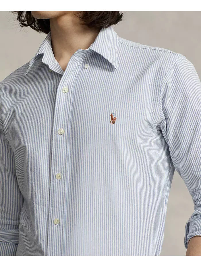 Мужская классическая рубашка Oxford Custom Fit Polo Ralph Lauren — изображение 3 из 5