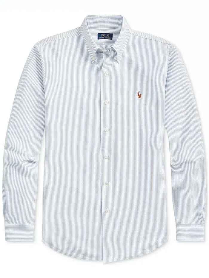 Мужская классическая рубашка Oxford Custom Fit Polo Ralph Lauren — изображение 5 из 5