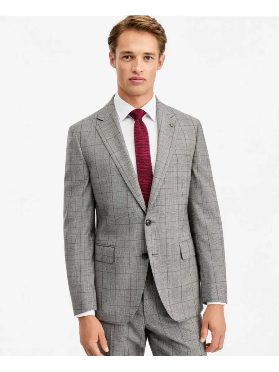 Пиджак мужской с принтом в клетку, Modern Fit Ted by Ted Baker