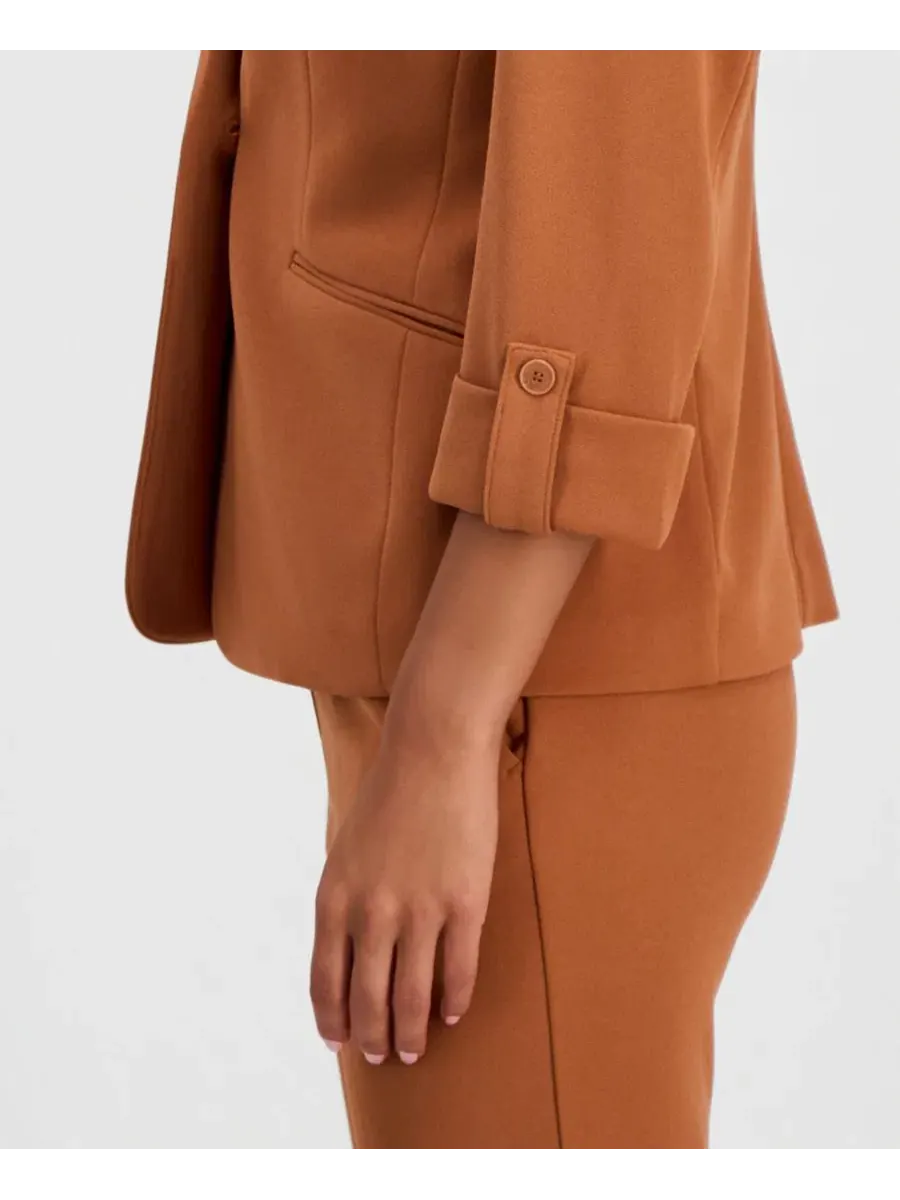 Комплект из пиджака, топа и брюк Anne Klein Essentials, Cedar Spice — изображение 5 из 5
