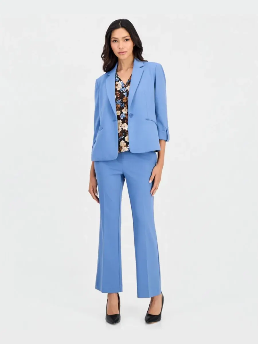 Комплект из жакета, топа и брюк Anne Klein Essentials — изображение 4 из 5, синий