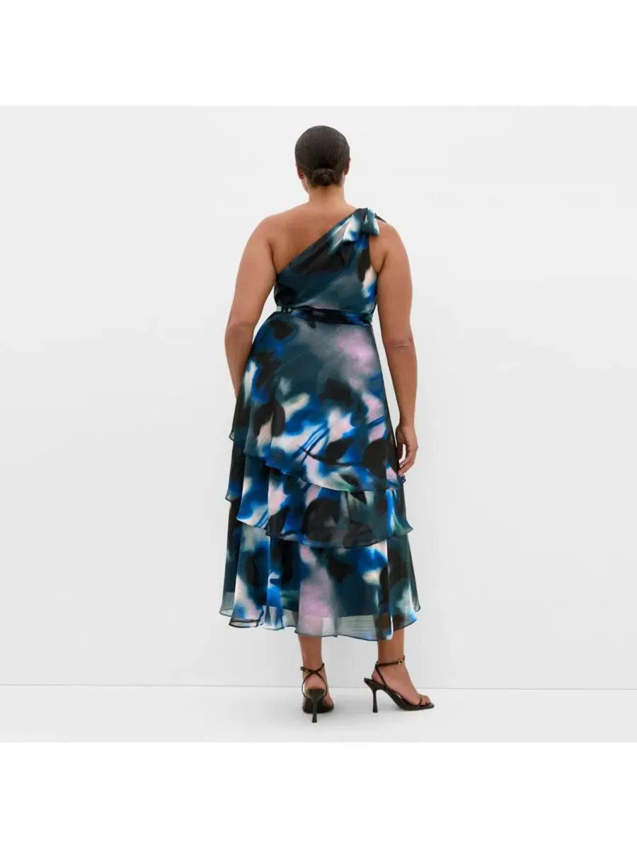 Платье макси с одним плечом Enchant Haze One Shoulder Maxi Dress CITY CHIC, Haze Bloom — изображение 2 из 4