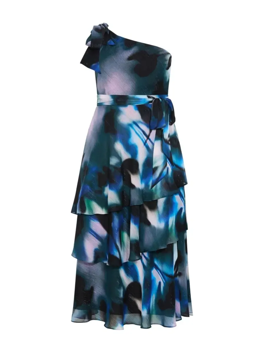 Платье макси с одним плечом Enchant Haze One Shoulder Maxi Dress CITY CHIC, Haze Bloom — изображение 3 из 4