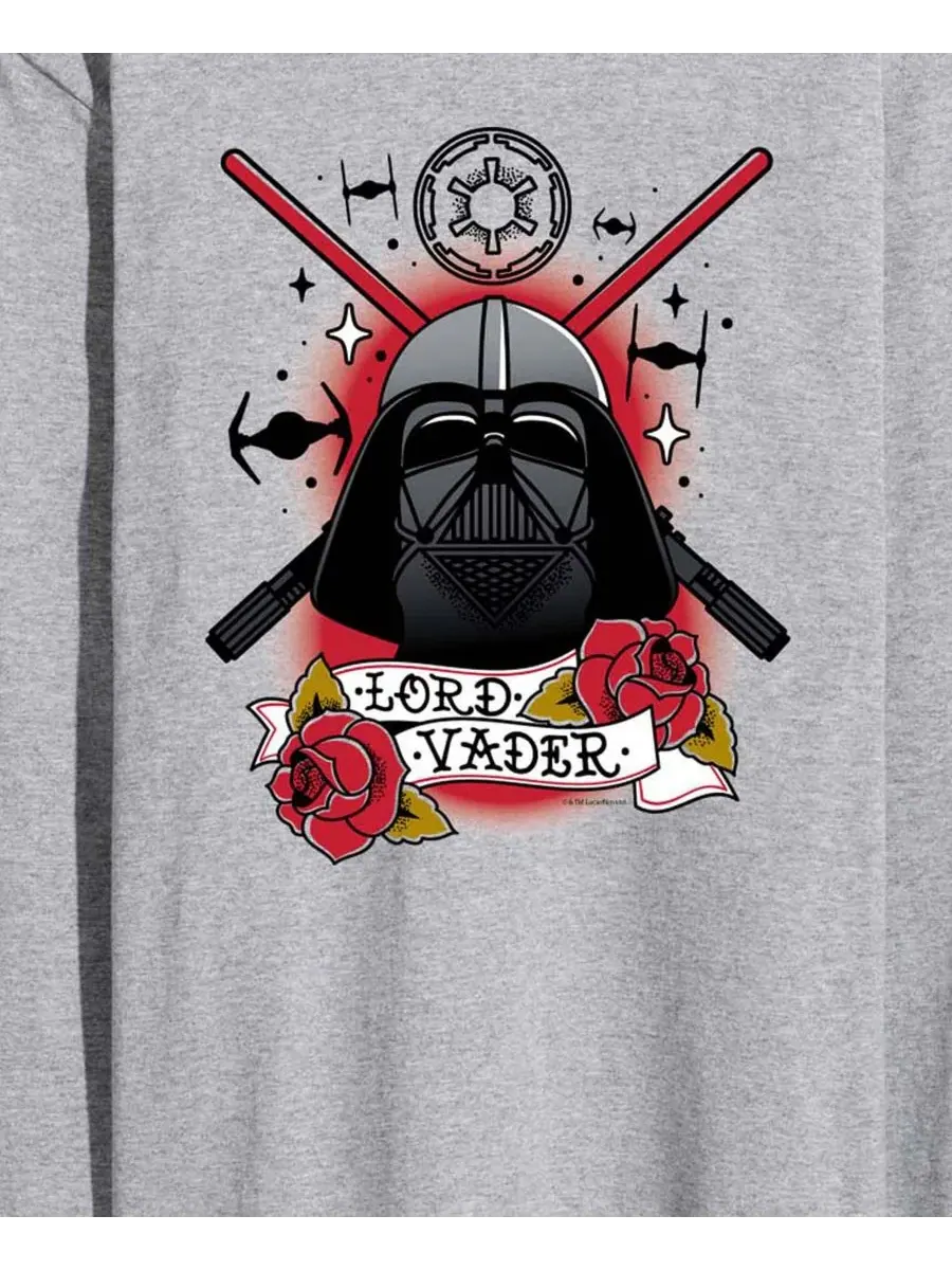 Футболка с длинным рукавом с принтом Darth Vader Traditional Tattoo AIRWAVES — изображение 3 из 3, приглушенный