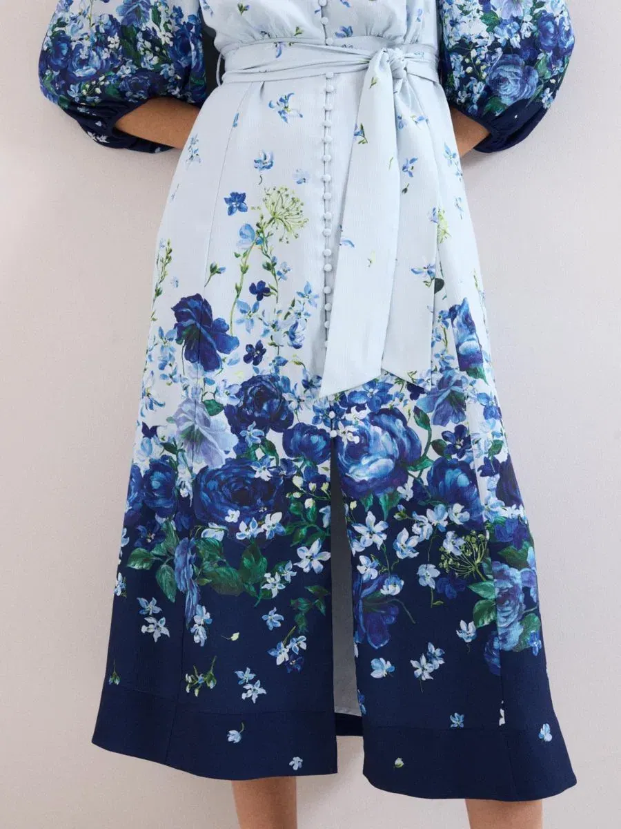 Платье-рубашка миди с поясом Noella Dress Phase Eight — изображение 5 из 6, бледный синий