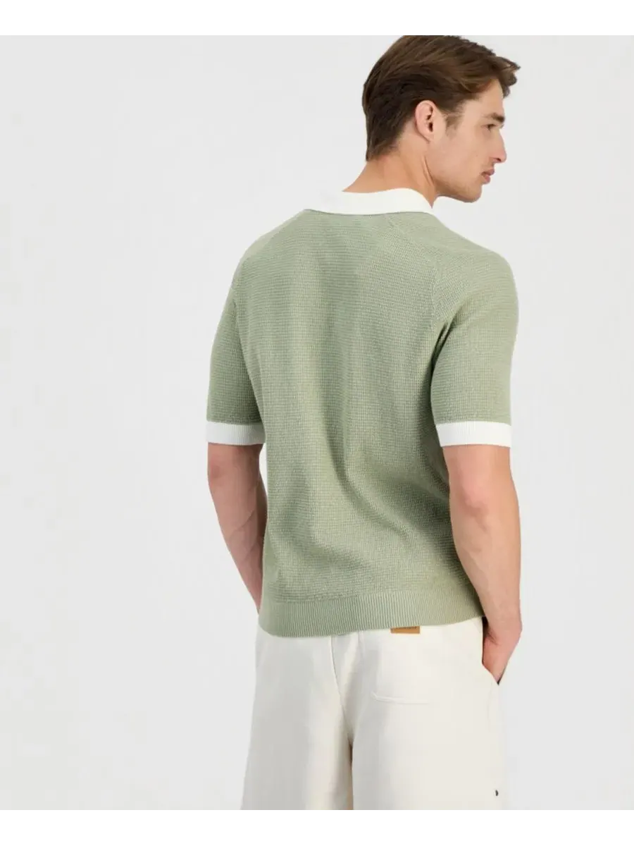 Поло с контрастной отделкой Siablo Polo Shirt Hugo Boss — изображение 2 из 8, бежевый