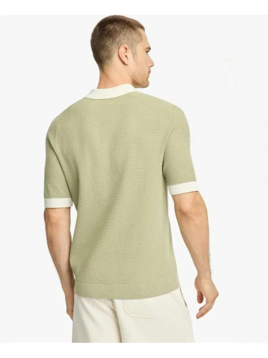 Поло с контрастной отделкой Siablo Polo Shirt Hugo Boss — изображение 5 из 8, бежевый