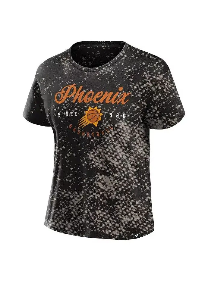 Женская черная рваная футболка Phoenix Suns с эффектом потертости Fanatics — изображение 3 из 3, черный