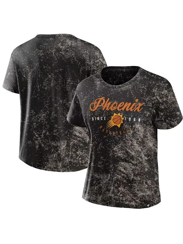Женская черная потертая футболка Phoenix Suns Breakaway Fanatics — изображение 1 из 3