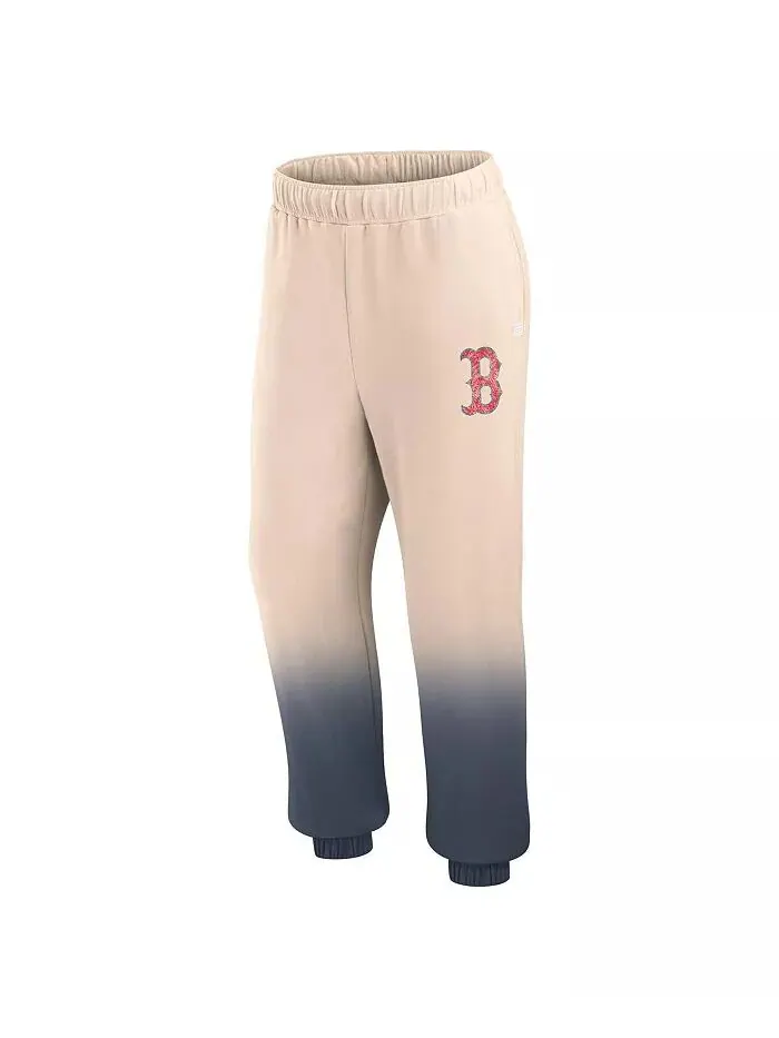 Женские брюки Boston Red Sox Luxe Ombre Lounge цвета загара/темно-синего цвета Fanatics — изображение 2 из 3