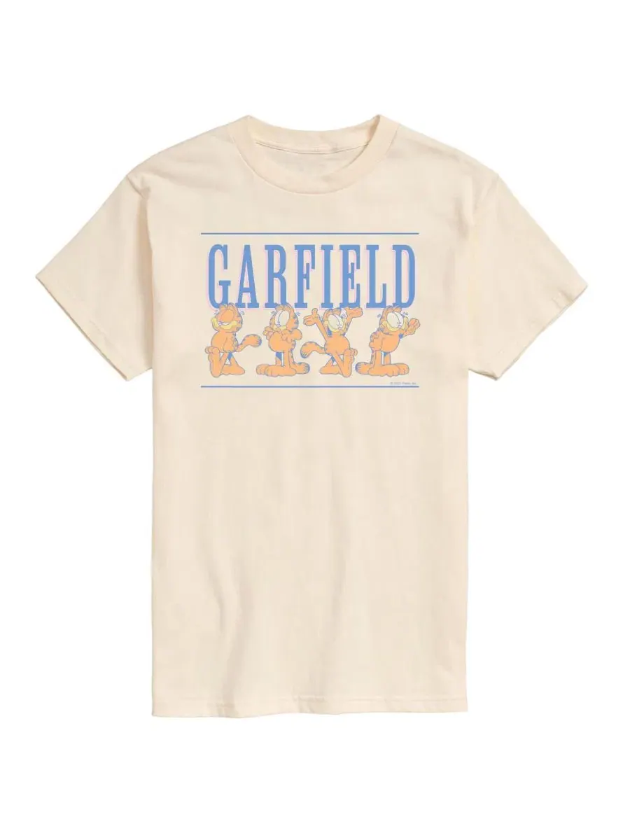 Футболка с принтом Garfield AIRWAVES — изображение 1 из 3, бежевый