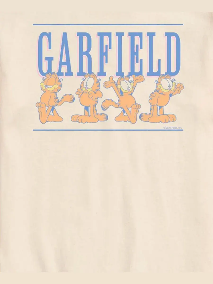 Футболка с принтом Garfield AIRWAVES — изображение 3 из 3, бежевый
