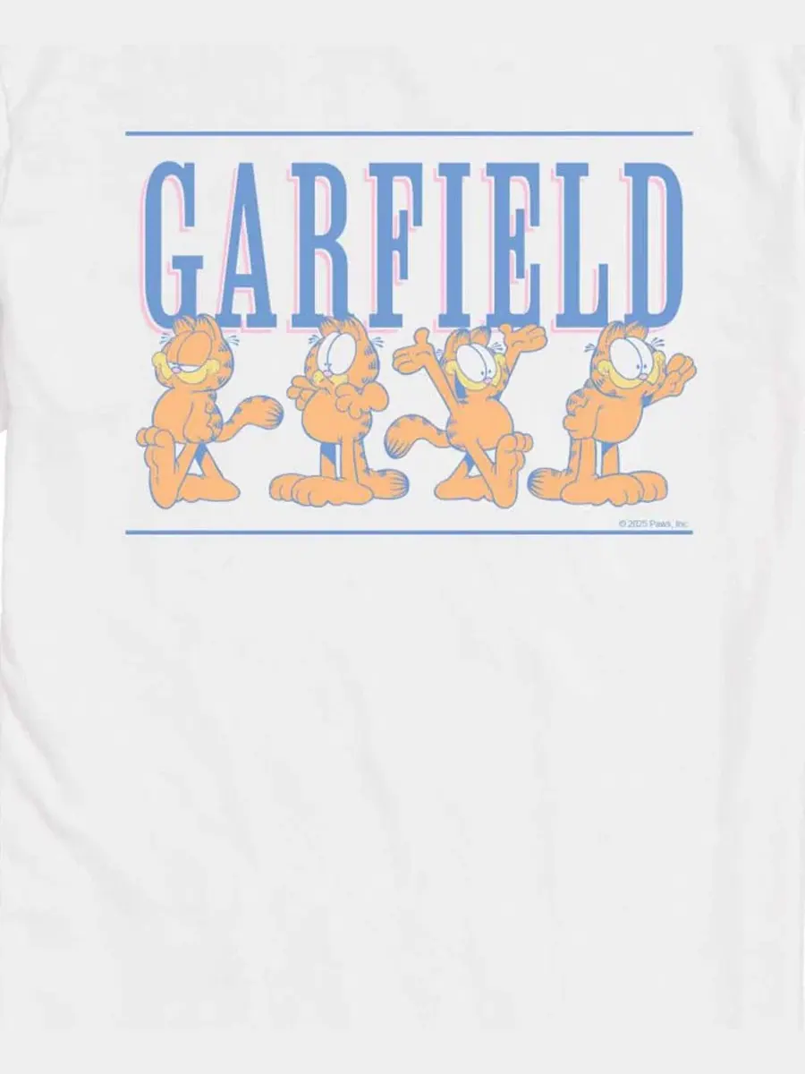 Футболка с принтом Garfield AIRWAVES — изображение 3 из 3, белый