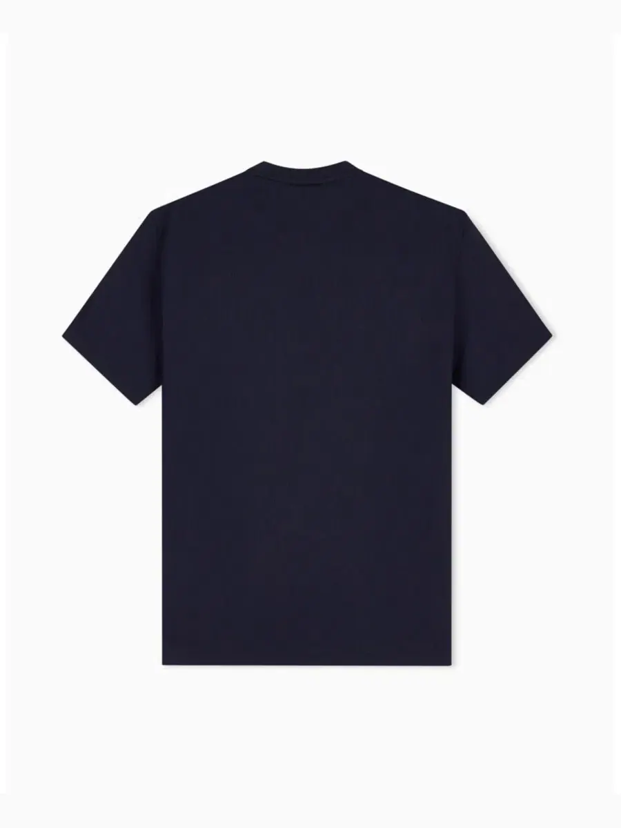 Футболка с коротким рукавом, слим-фит, с принтом A|X Armani Exchange — изображение 2 из 7, глубокий темно-синий