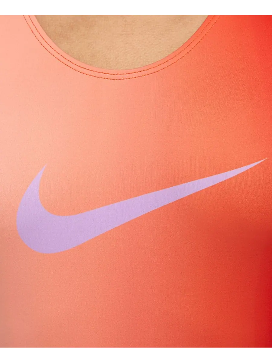 Гимнастический купальник Nike Sunrise Ombre для девочек 7-16 лет Nike Gymnastics — изображение 5 из 7, оранжевый