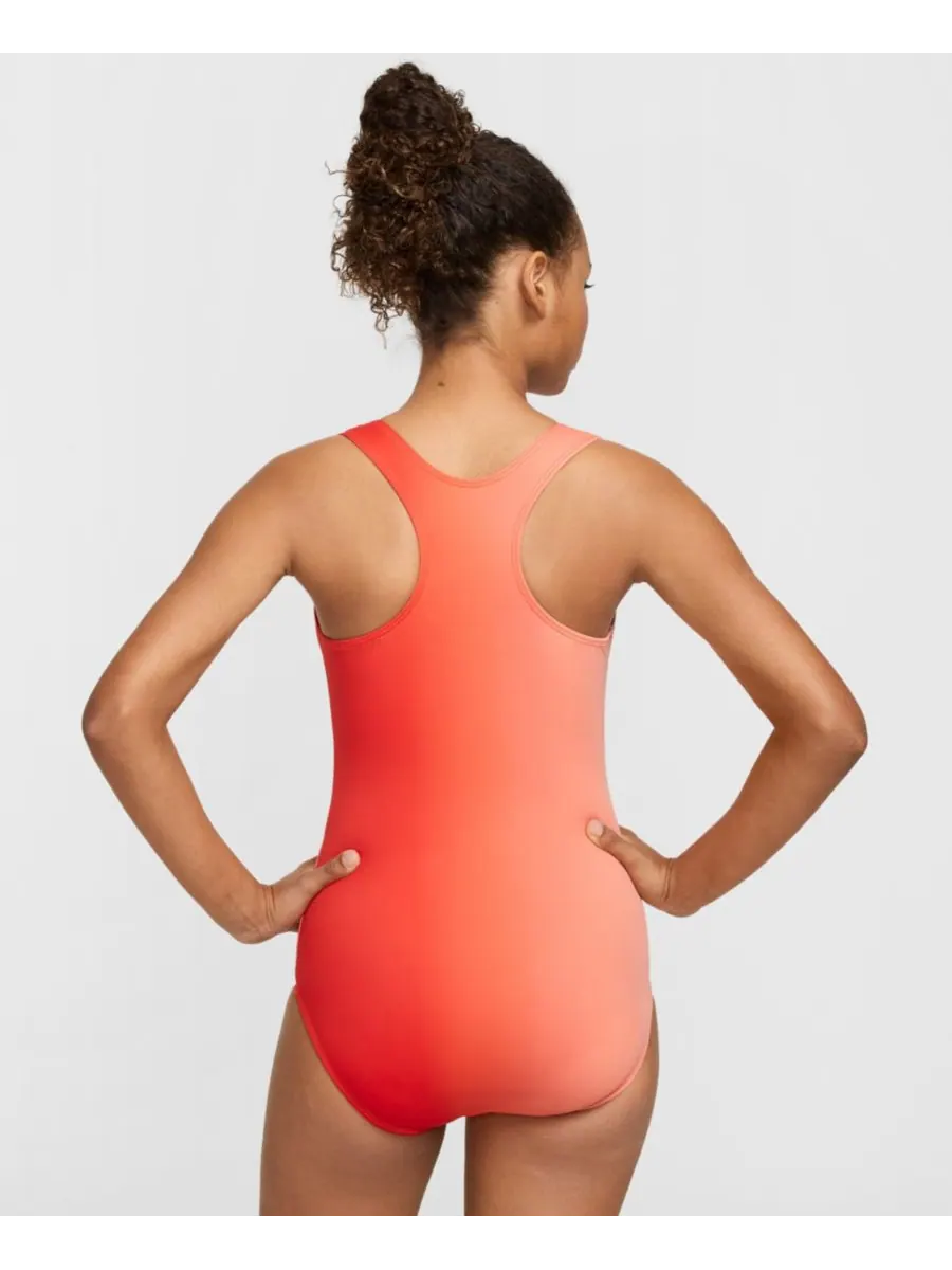 Гимнастический купальник Nike Sunrise Ombre для девочек 7-16 лет Nike Gymnastics — изображение 7 из 7, оранжевый